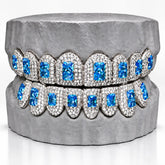 Moissanite Blue Gemstone Grillz