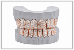 Jumbo (6 Pointer) VVS Moissanite Diamond Rose Grillz