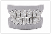 Jumbo (6 Pointer) VVS Moissanite Diamond White Grillz