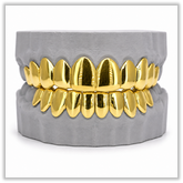 Custom Gold Solid Yellow Grillz