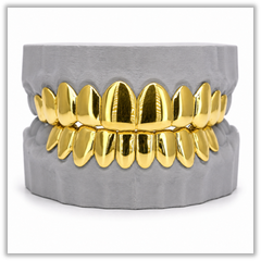 Custom Gold Solid Yellow Grillz