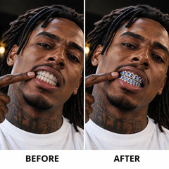 Moissanite Blue Gemstone Grillz
