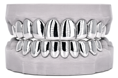 Custom Gold Solid White Grillz