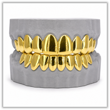 Custom Gold Solid Yellow Grillz
