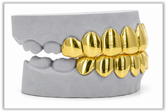 Custom Gold Solid Yellow Grillz